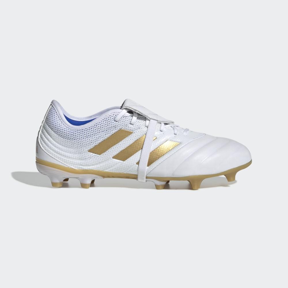 Adidas Men's Copa Gloro 19.2 Firm Ground Football Boots White/Gold Metal/Blue Ireland F35488